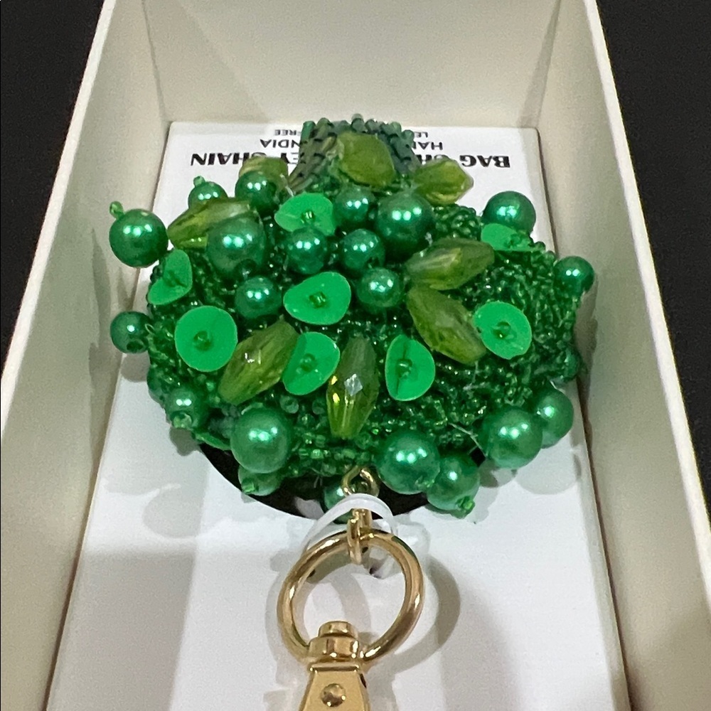 Haute Hippie | Whimsy Broccoli Beaded Bag Charm - Picture 6 of 7
